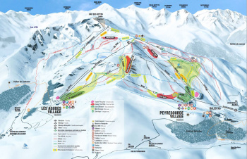 plan des pistes Peyragudes