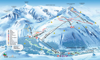 plan des pistes Bonneval-sur-Arc