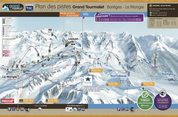 plan des pistes Grand Tourmalet