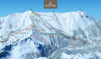 plan des pistes Les Contamines