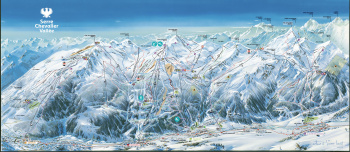 plan des pistes Serre-Chevalier Briancon